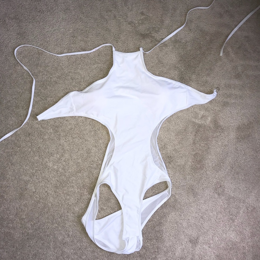 White Mesh One Piece